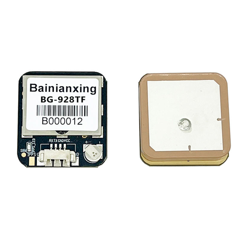 GPS module with 'Bainianxing' branding on a white background