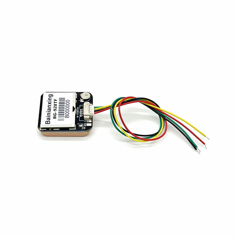 BG-928TF GNSS module with wires on a white background